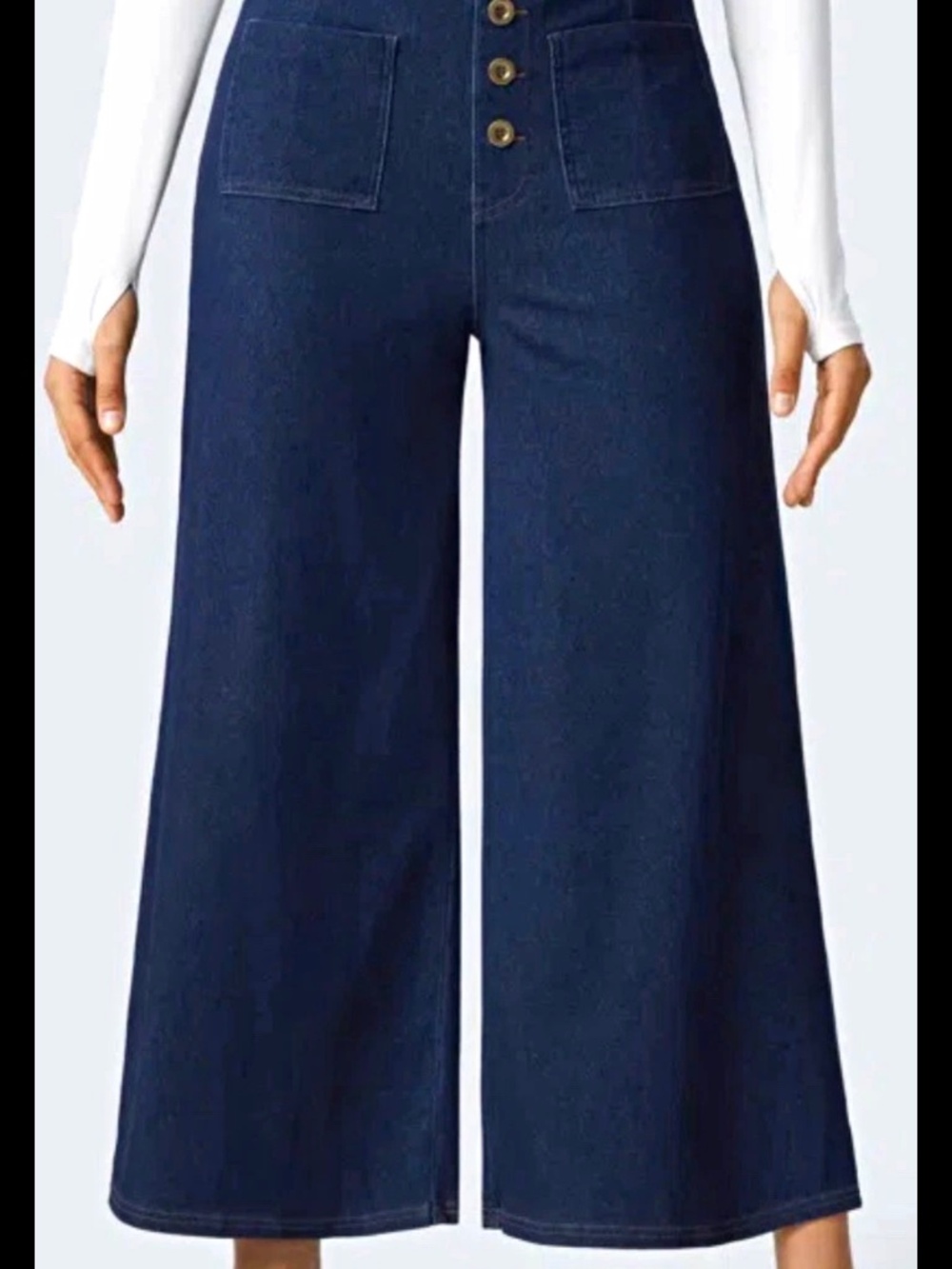 Halara Flex™ High Waisted Pockets Washed Casual Wide Leg Jeans Women’s S